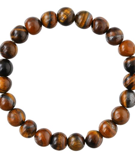 Tiger Eye Bracelet for Women Men's Gifts - Protection Healing Crystal Bracelet - 8mm Gemstone Beaded Adjustable