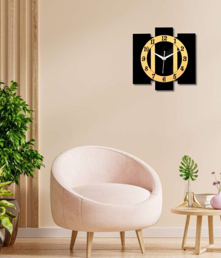 Wooden Silent Non-Ticking Wall Clock for Home Stylish Latest Designer Wall Clock for Home Living Room Bedroom Office Hall