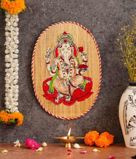 Bamboo Hand Crafted Wall Hangings Of Ganesh Ji For Home Decor | Ideal Gifts For Wedding And Festival