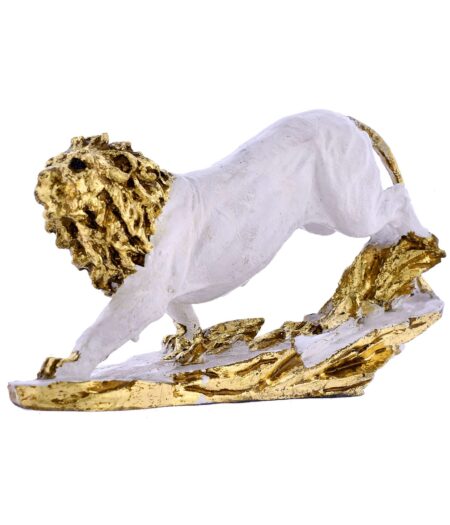 King Lion Black Statue