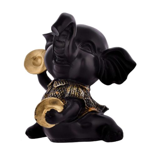 Elephant Playing Musical Instrument Sculpture