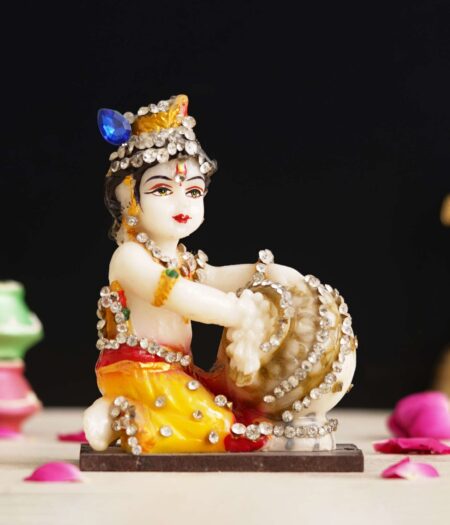 Lord Krishna Idol Makhan Chor Statue Gift Showpiece?