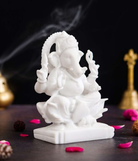 Marble Ganesh ji Statue Idol Murti for Home Decor Office Desk? for HomeDecor Decoration Gifting