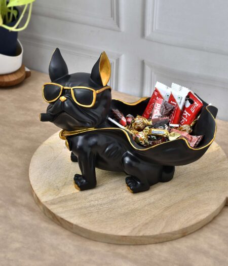 Dog Plate Showpiece with Plate